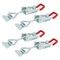 Built Industrial Adjustable Toggle Latch Clamp - 4-Pack, 8 x 1.7 In Metal - 1320 lb Capacity Hold-Down Fastener for Cabinets, Doors & Boxes